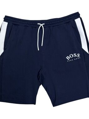 HUGO BOSS Summer Sweat Shorts Designer Blue Casual Mens 3XL (42" Waist)
